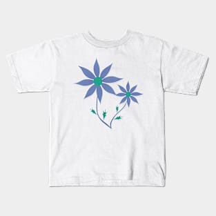 Blue Daisies Kids T-Shirt